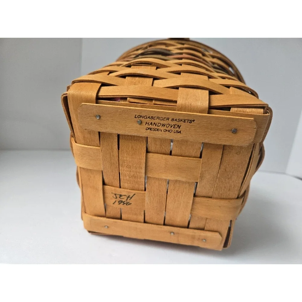 Longaberger Basket 1996 Measuring Basket fall Autumn‎ liner leaves
